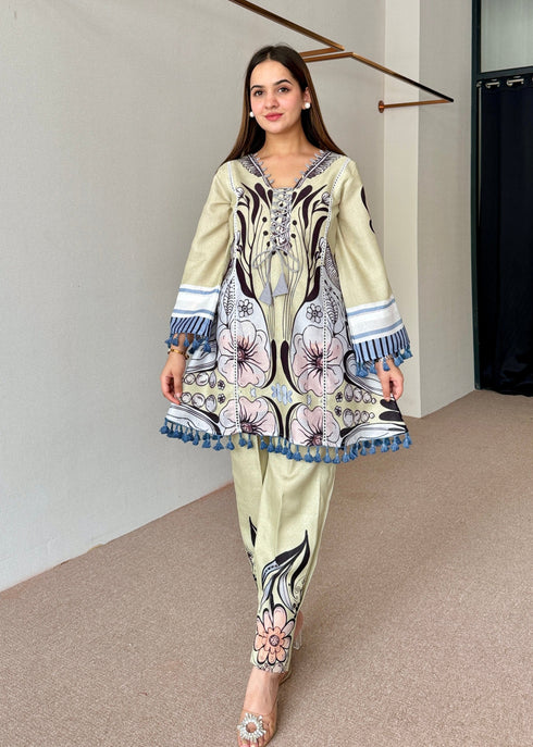 Anaya Green Festive Fusion Set